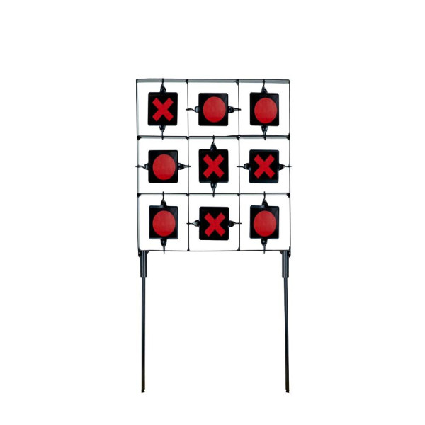 ASG Tic-Tac-Toe Zielscheibe Reaktives 9-Ziel Spiel für Luftdruck- und Airsoftwaffen