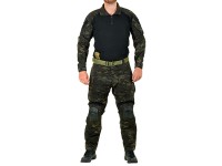 Combat Uniform schwarz Multicamo